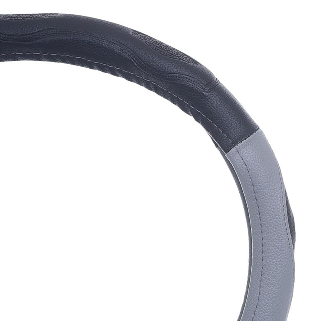 غطاء طارة دركسيون من الجلد والمطاط - رمادي - Toach 03