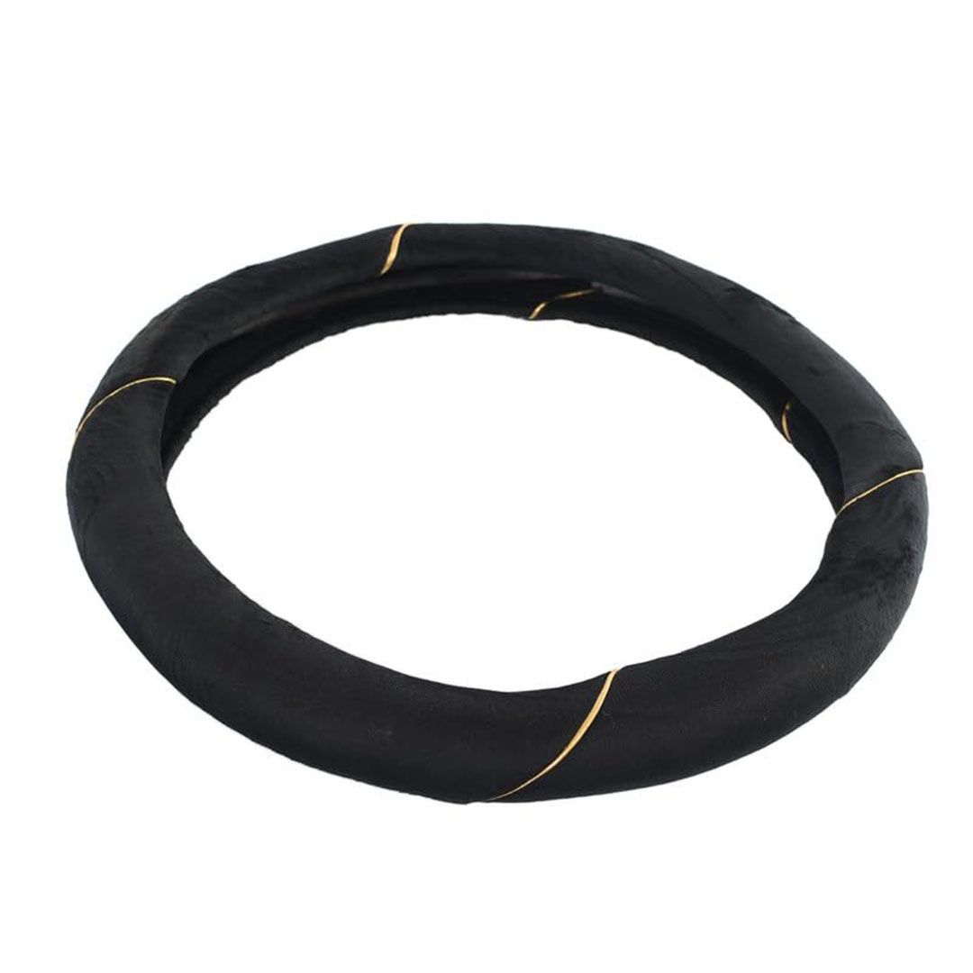 غطاء طارة دركسيون من كابوتان - أسود بخط أصفر