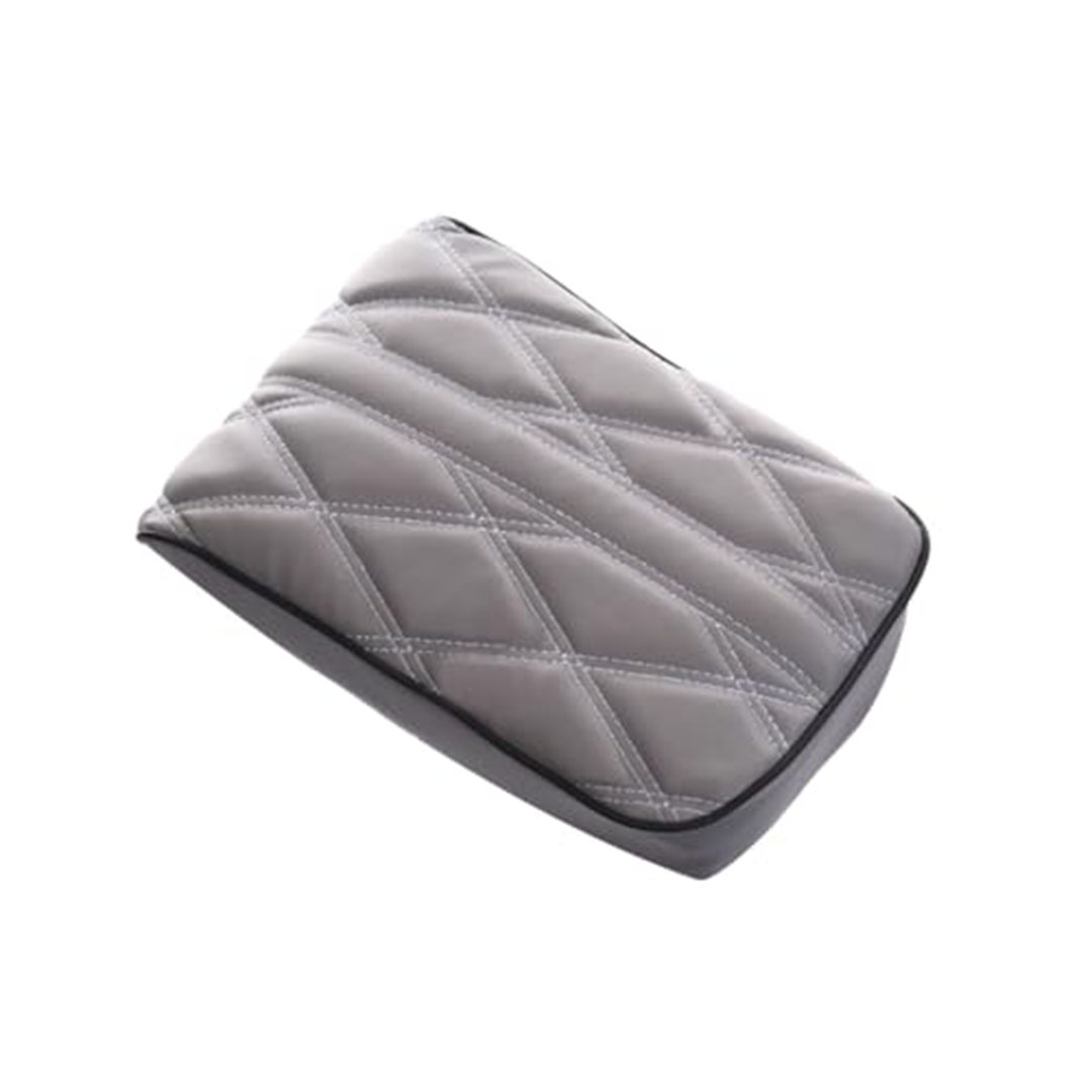 وسادة مسند ذراع وحدة التحكم المركزية مطرزة - أسود