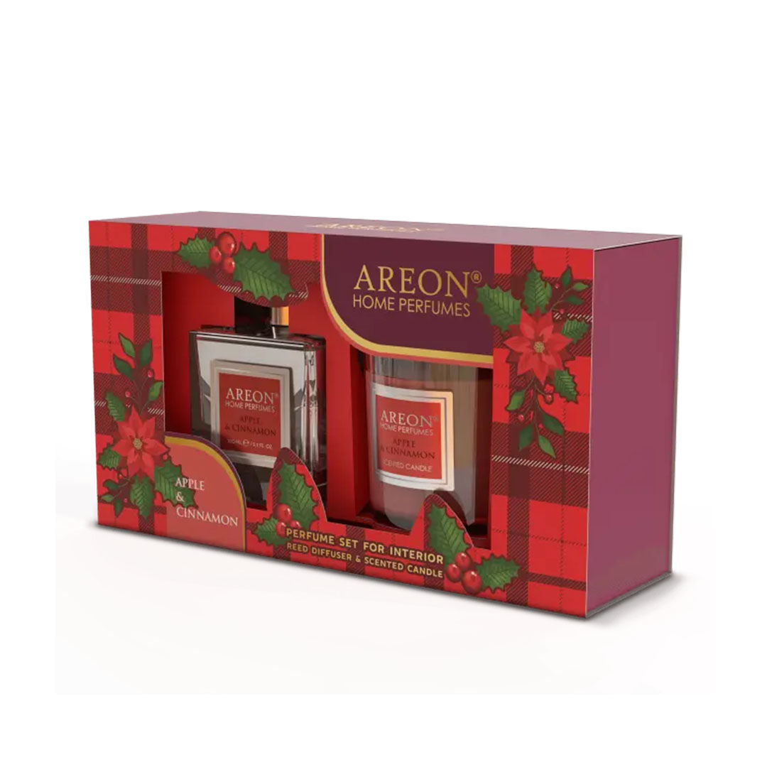 عرض كاندل ومعطر ستيكس من اريون - رائحة التفاح والقرفة