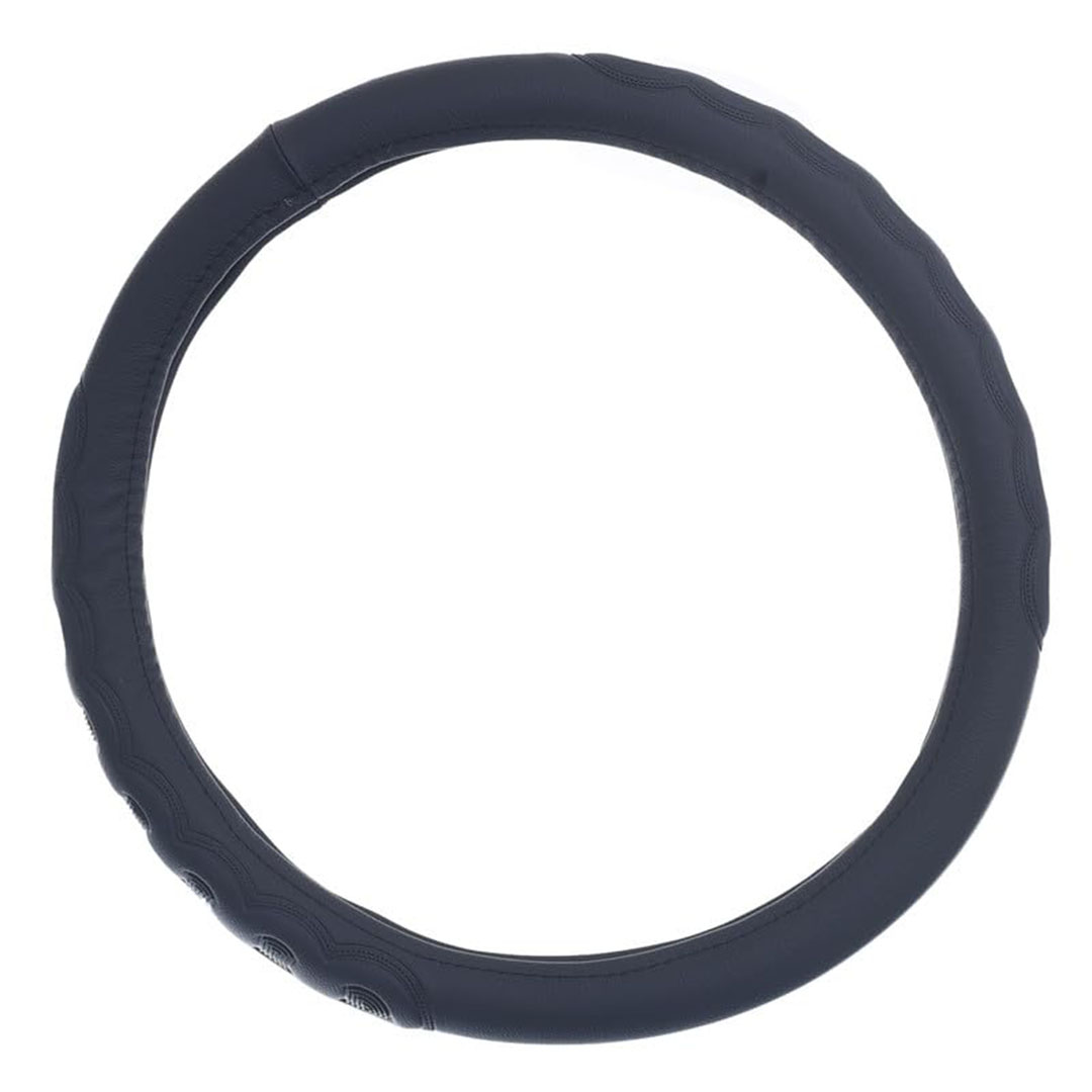 غطاء طارة دركسيون من الجلد والمطاط - أسود - Toach 05