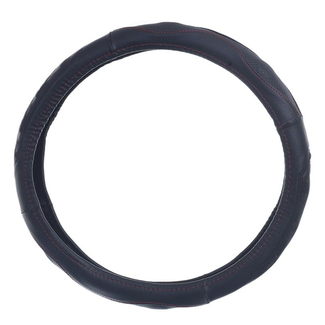 غطاء طارة دركسيون من الجلد والمطاط - أسود - Toach 04