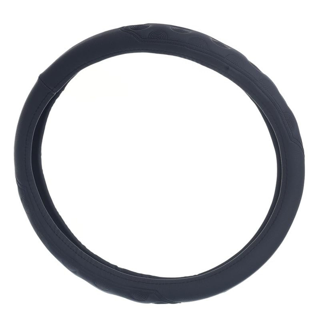 غطاء طارة دركسيون من الجلد والمطاط - أسود - Toach 06