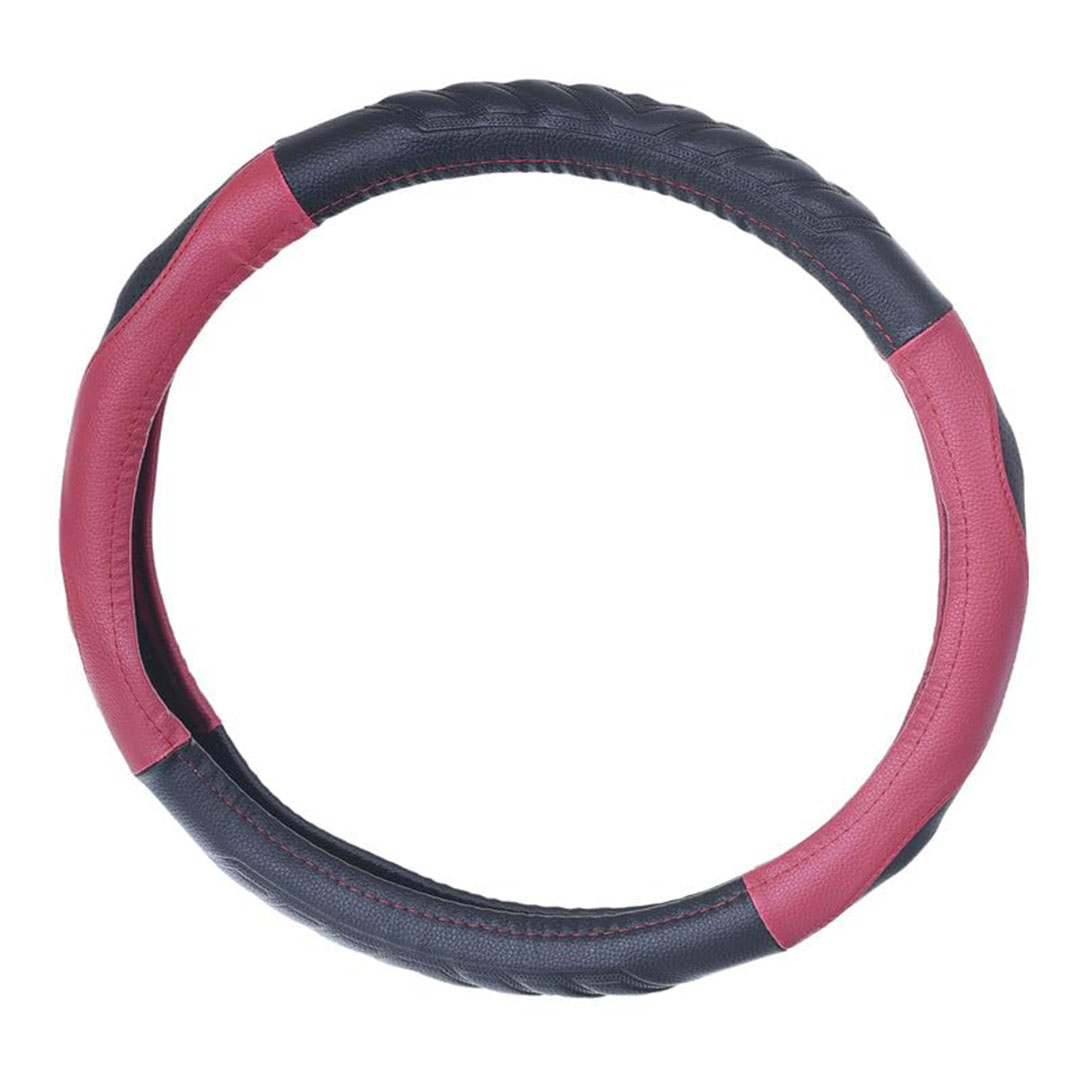 غطاء طارة دركسيون من الجلد والمطاط - بنفسجي/أسود - 3D