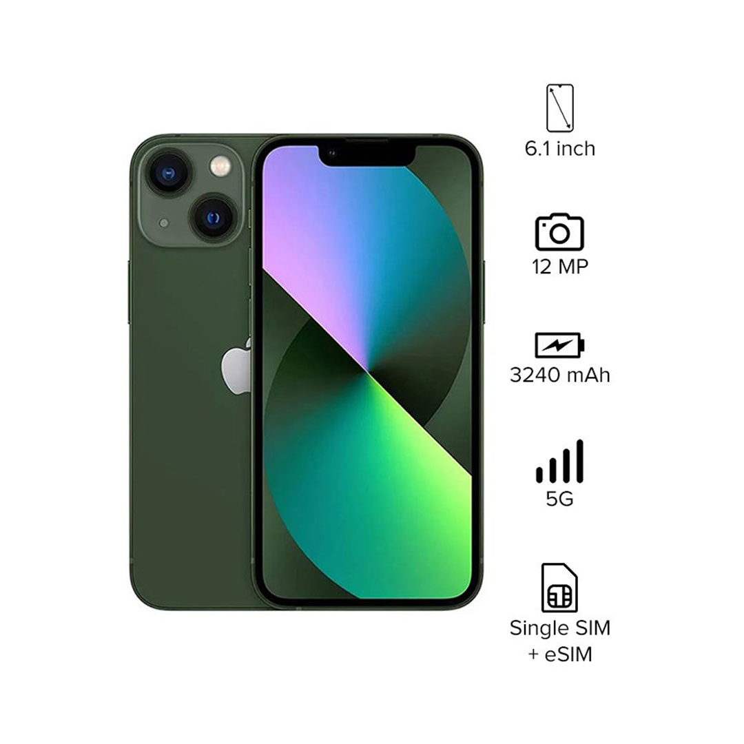 موبيل ايفون 13 - 128/4 جيجا - 5G - أخضر- IQ-23