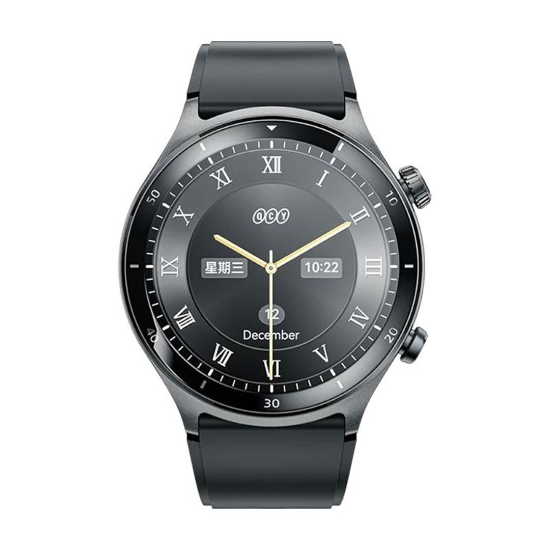 ساعة ذكية GT Active - QCY - شاشة اموليد 1.43 بوصة - ساعة اتصال - أسود