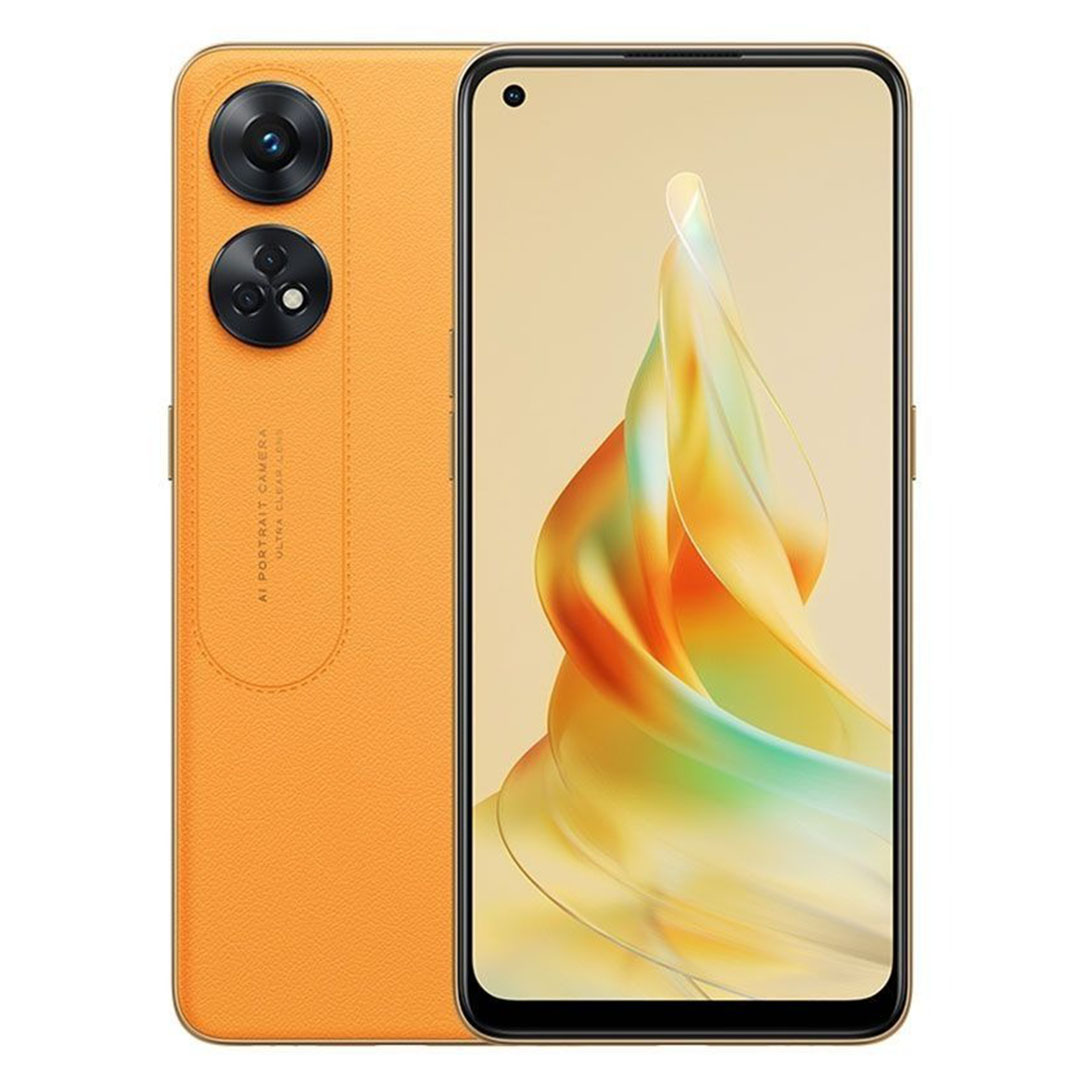 اوبو رينو 8T موبايل - 256/8 جيجا - شريحتين - 5G - برتقالي