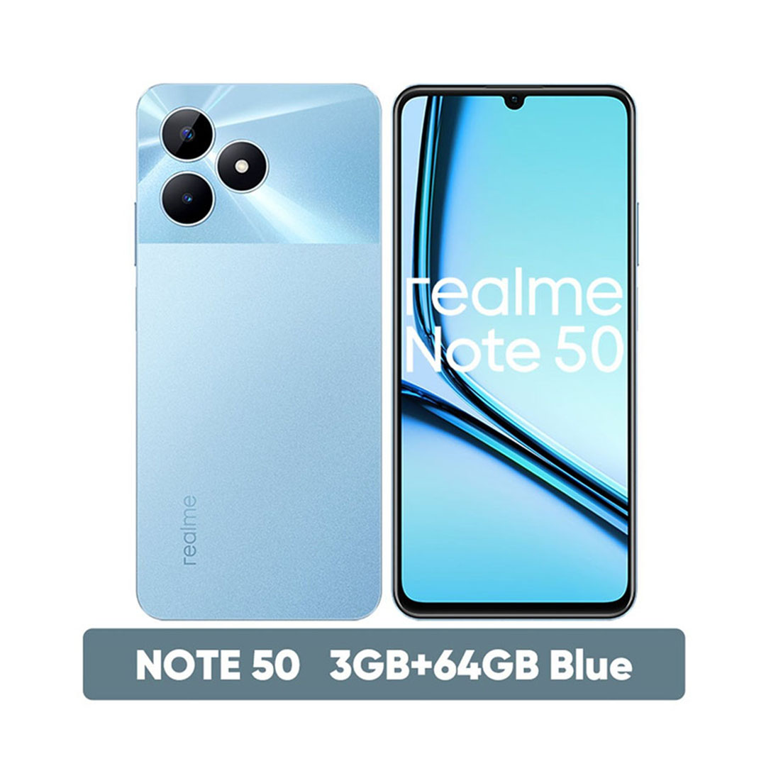 ريلمي نوت 50 - 64/3 جيجا - شريحتين - 4G - أزرق - IQ-23