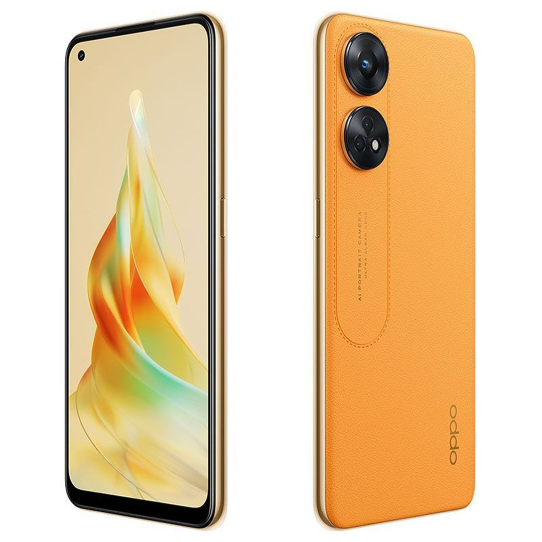 اوبو رينو 8T موبايل - 256/8 جيجا - شريحتين - 5G - برتقالي