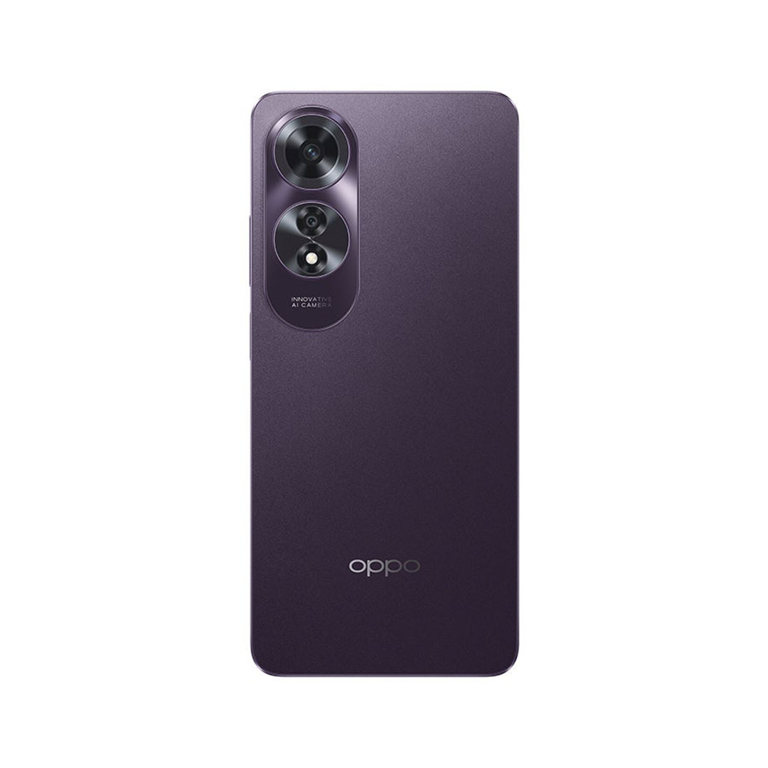 اوبو A60 موبايل - 256/8 جيجا - شريحتين - 4G - بنفسجى - iq-23