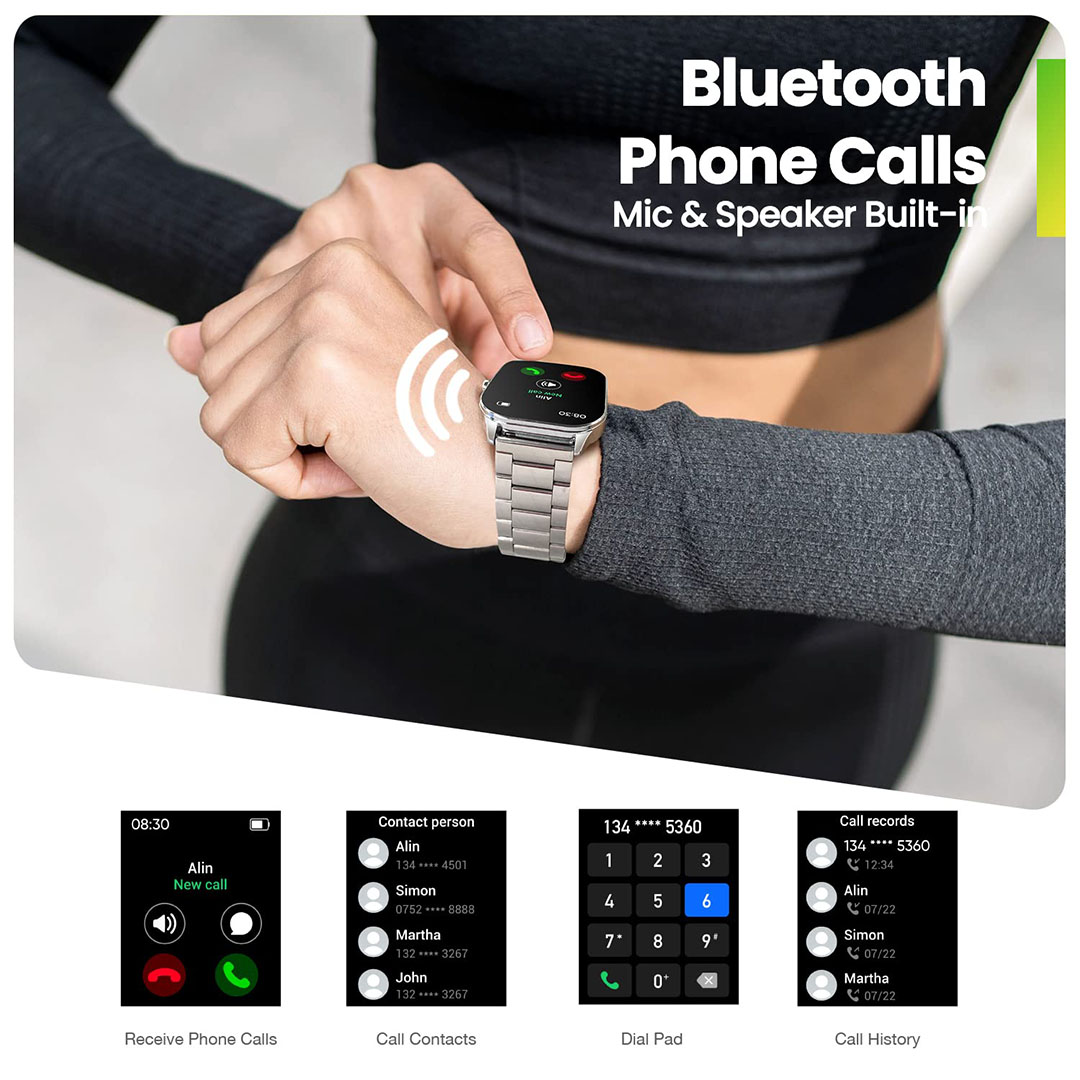 ساعة ذكية أمازفيت بوب 3S - سوار معدني - فضي