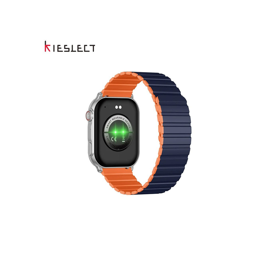 ساعة ذكية كيسليكت KS Pro - تدعم المكالمات - حزام مزدوج - فضي