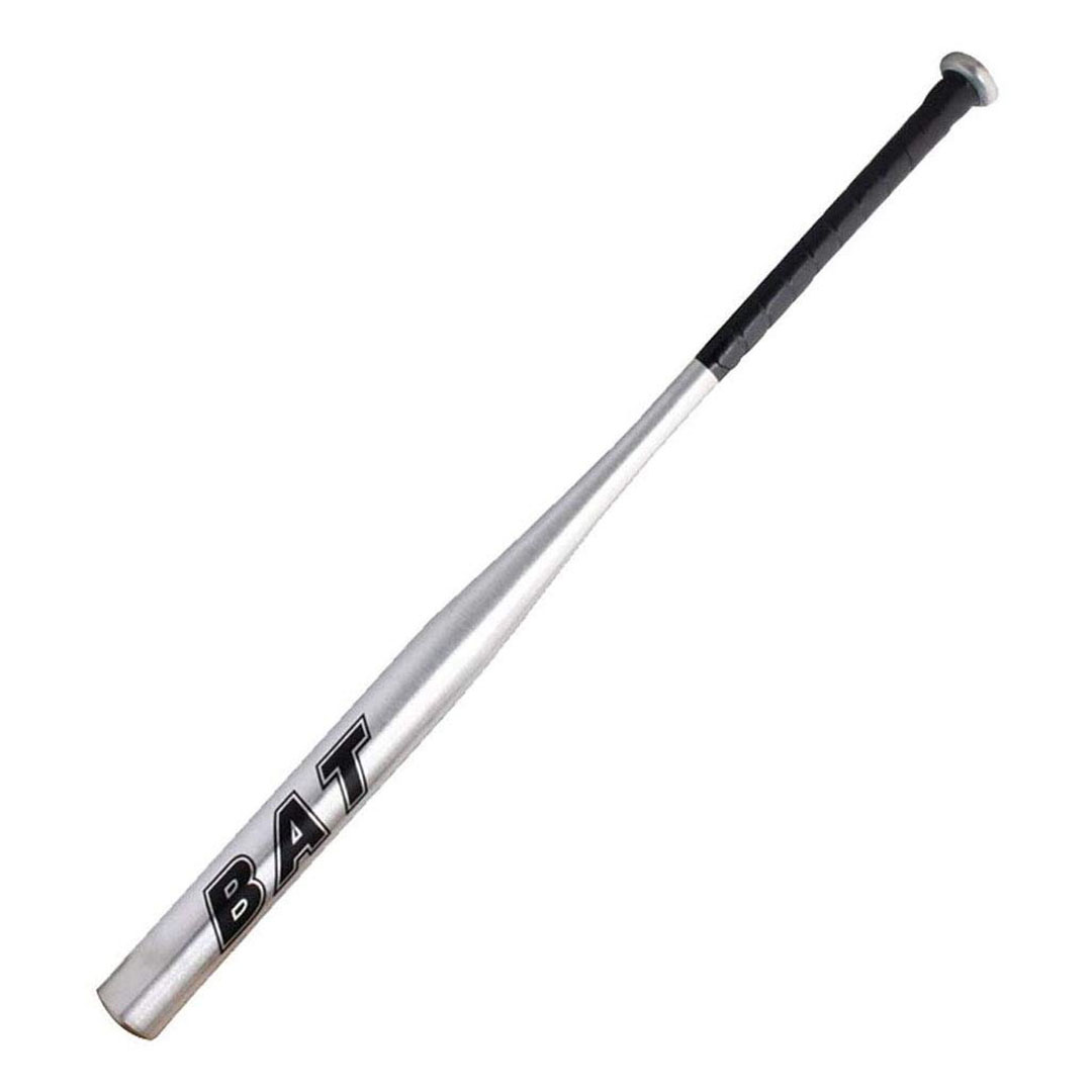 مضرب بيسبول - معدني - فضي