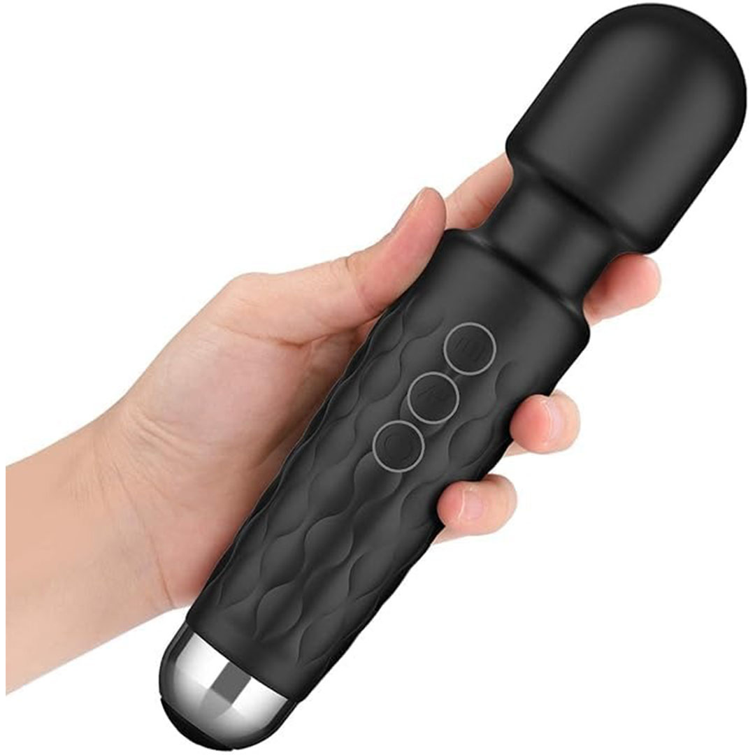 جهاز تدليك محمول - سليكون - أسود