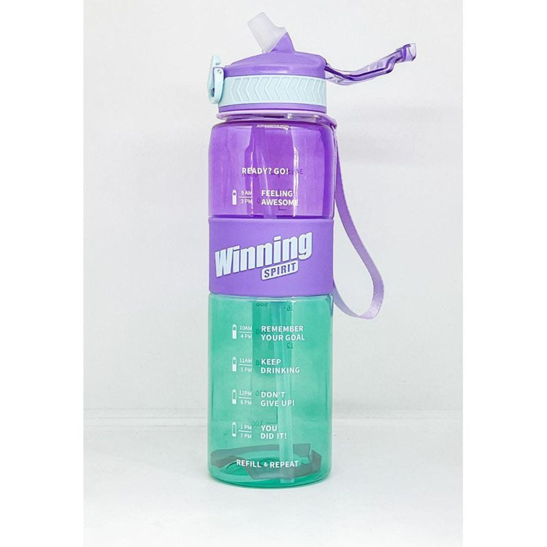 زجاجة المياة - 1000 مل - بينك في موف