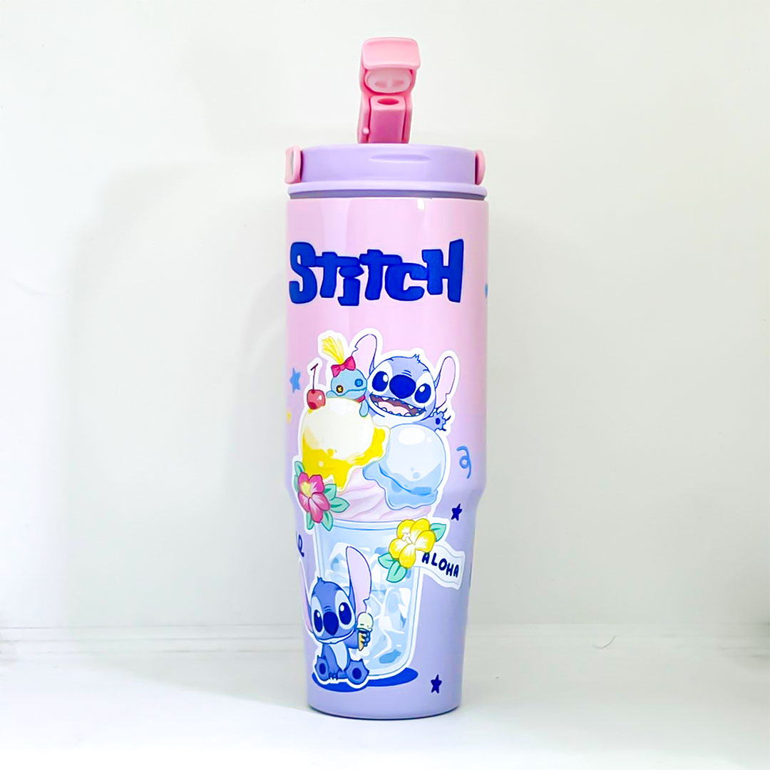 مج حراري بشفاطة ستيتش - 900 مللي - بينك/بنفسجي