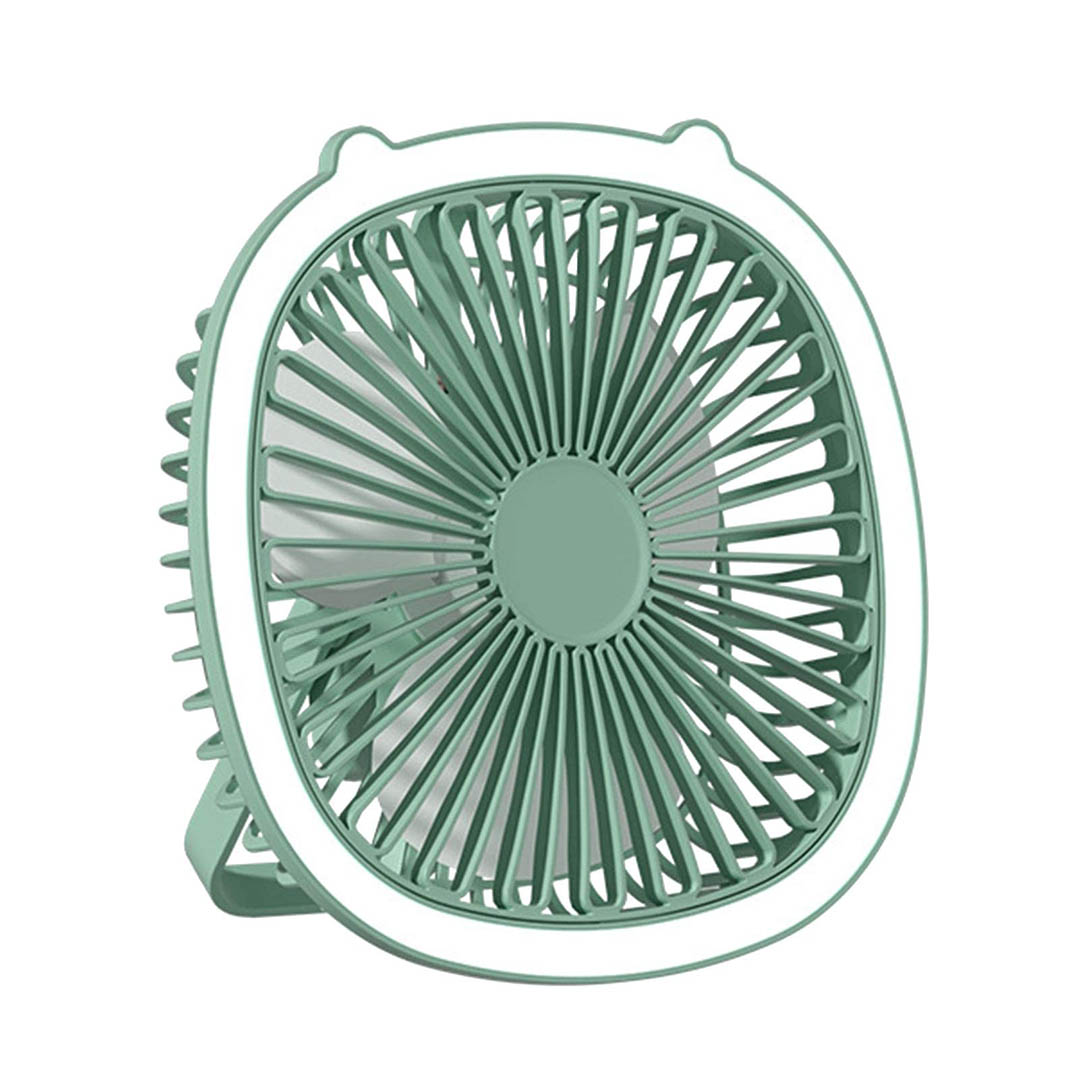 مروحة مكتب قابلة للشحن USB - أخضر