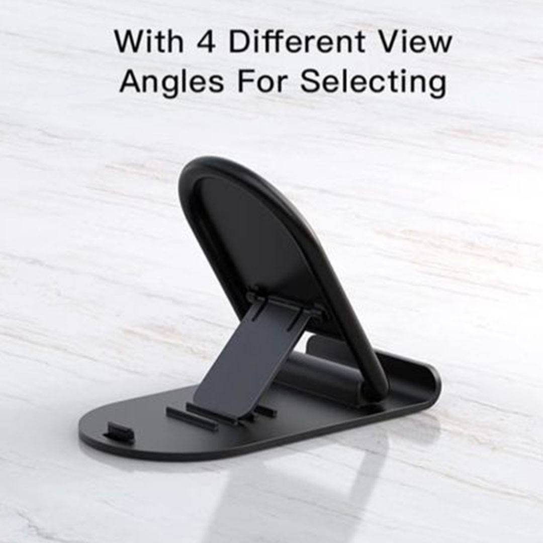 ستاند موبايل ب 4 مراحل - أسود