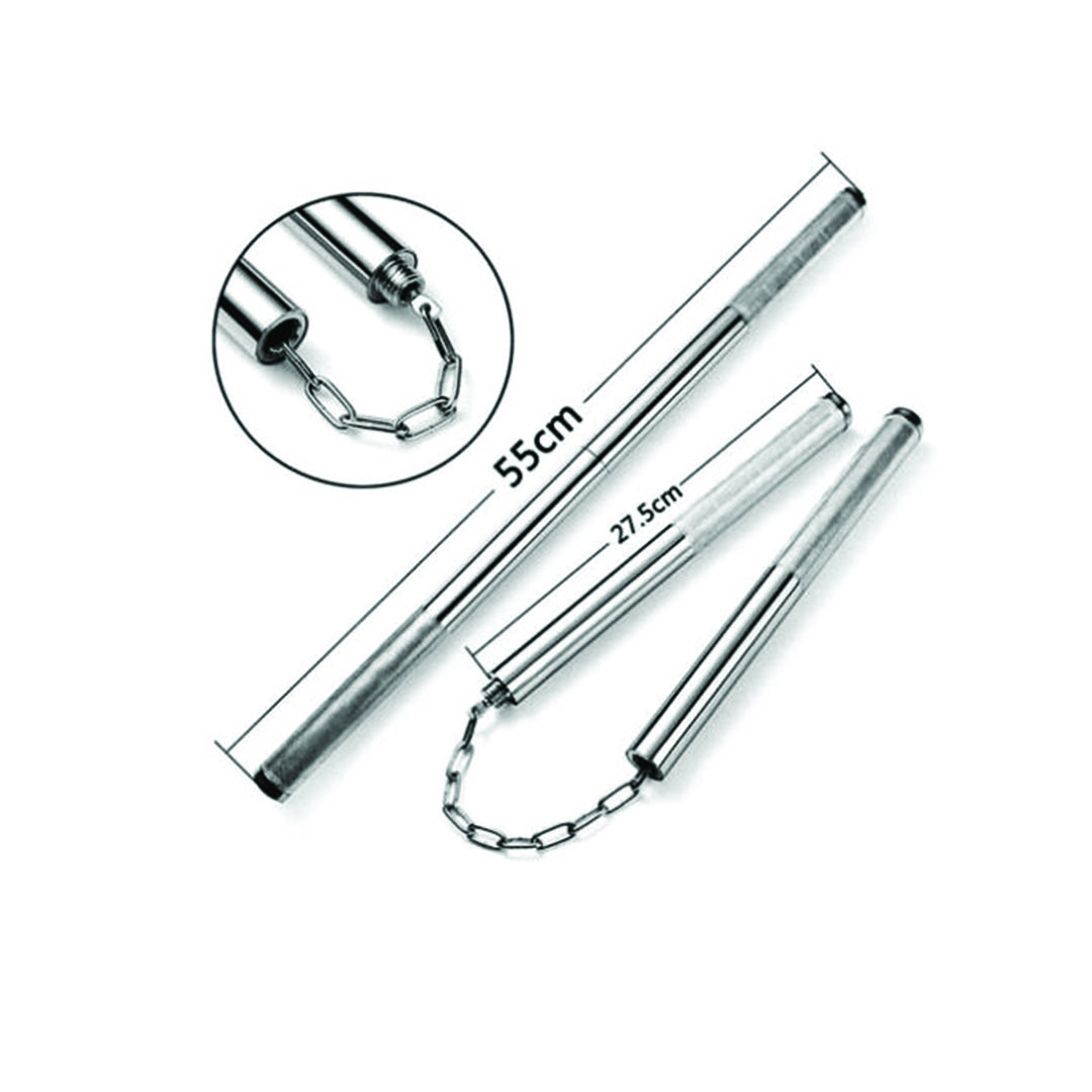 ننشاكو 2*1 قابله للتعديل من الفولاذ المقاوم للصدأ - فضي