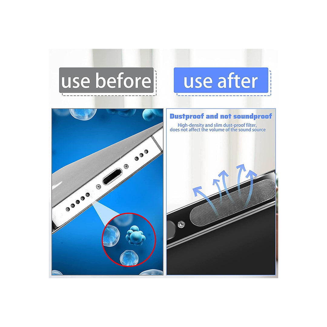 ستيكر لاصق شبكي مقاوم للغبار للموبايل - 24 قطعة