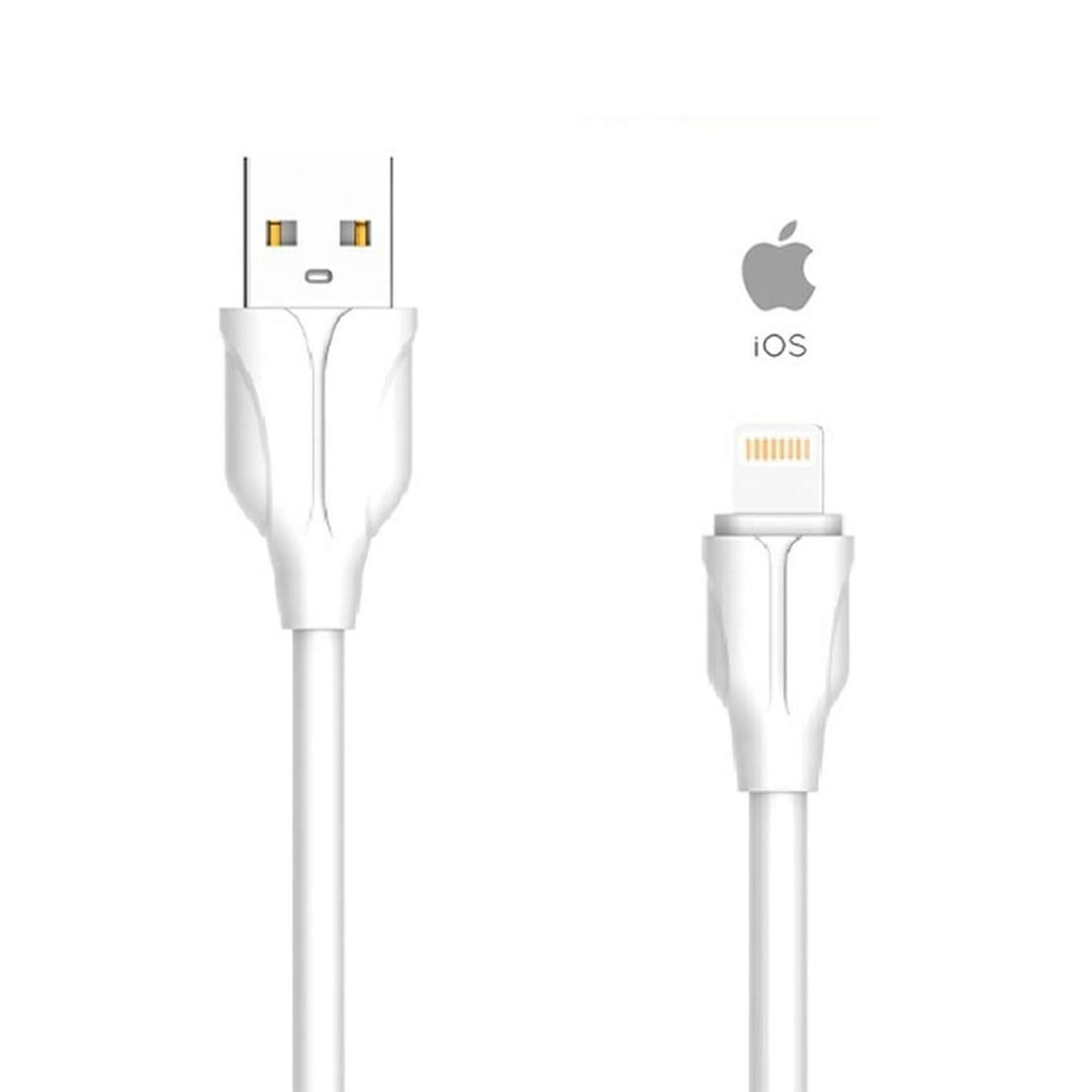 كابل شحن وبيانات LDNIO لايتنينج - أبيض