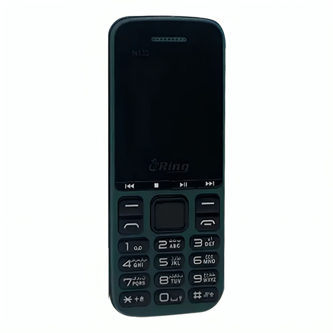 موبايل رينج N133 بشريحتين - 2G - أسود / أخضر
