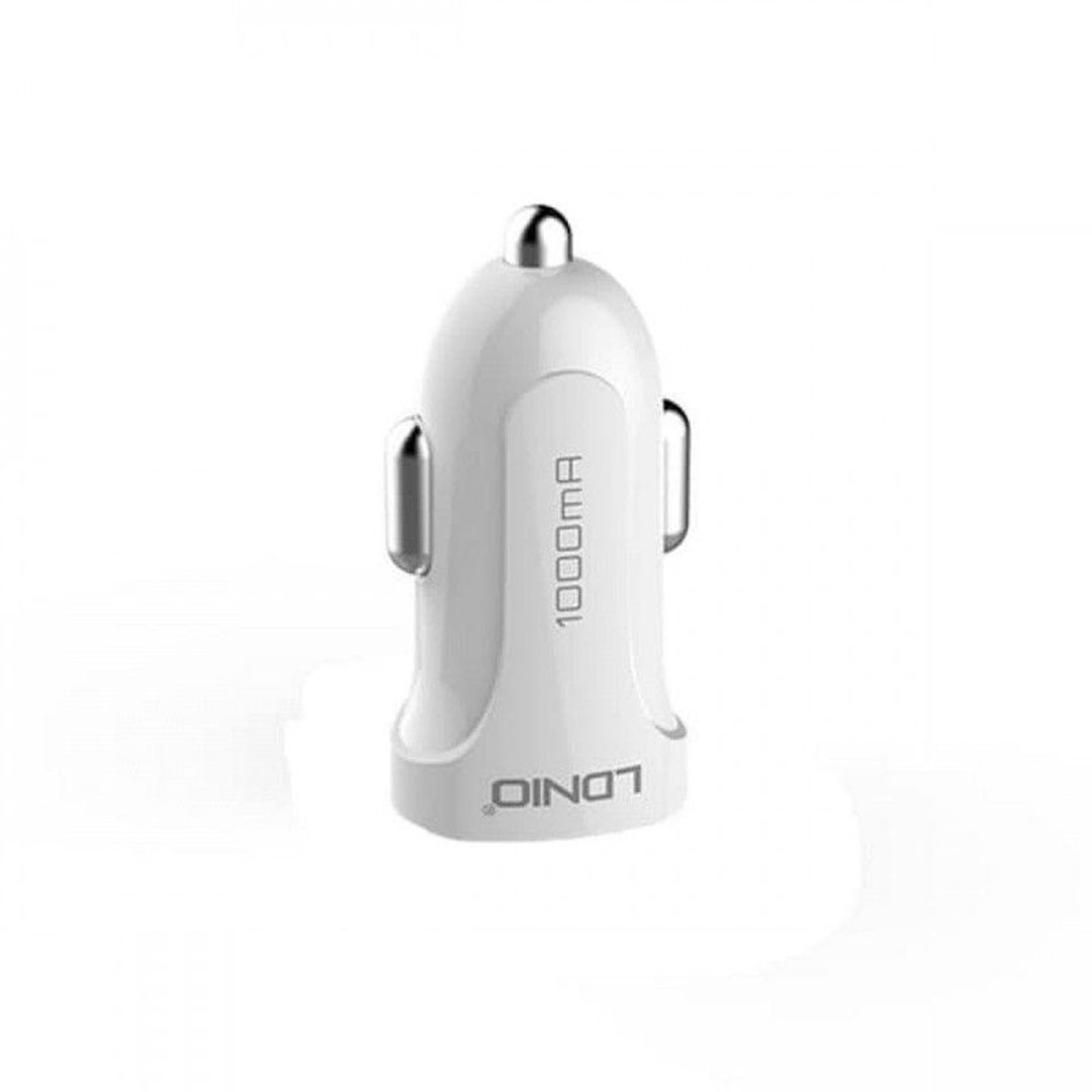 شاحن سيارة Ldnio لايتنينج - أبيض