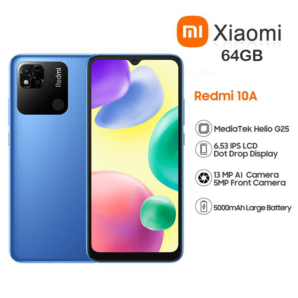 شاومي 10A ريدمي - 64/3 جيجا - شريحتين - 4G - أزرق