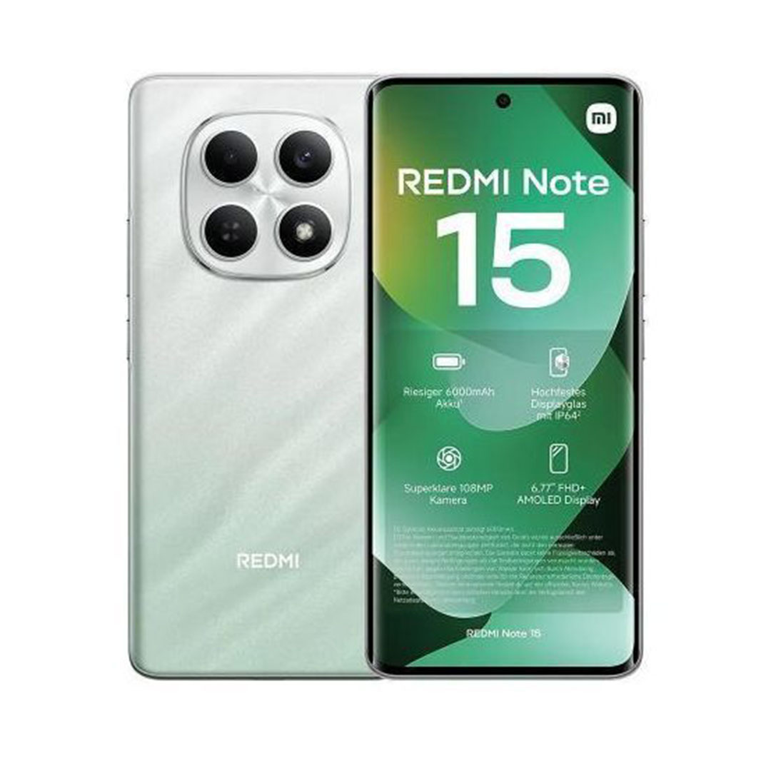 شاومي ريدمي نوت 15 موبايل - 256/8 جيجا - بشريحتين - 4G - اخضر