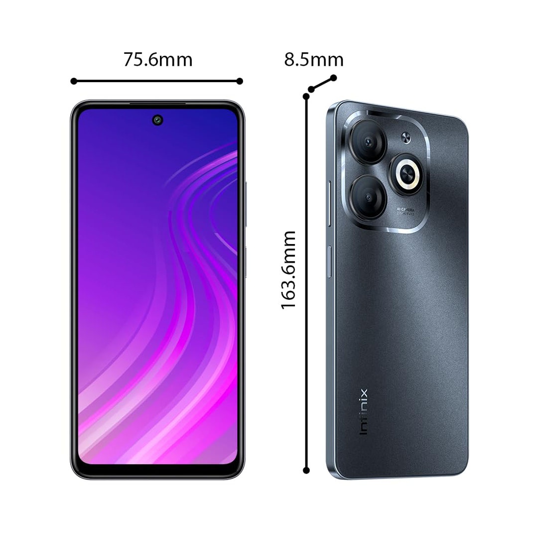 أنفنيكس سمارت 8 موبايل - 64/2+2 جيجا - بشريحتين - 4G - أسود