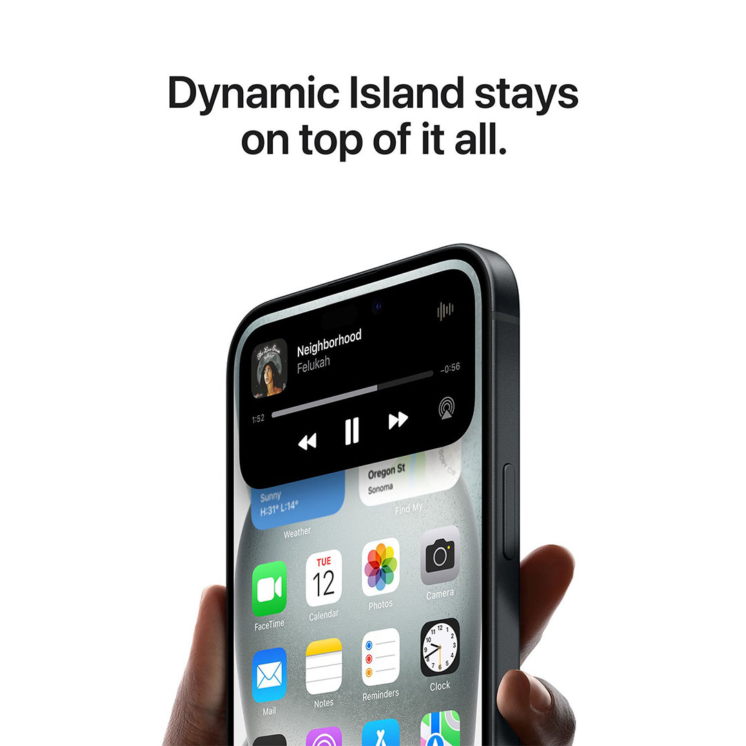 موبايل ايفون 15 - 128/6 جيجا - 5G - أسود - TB-055