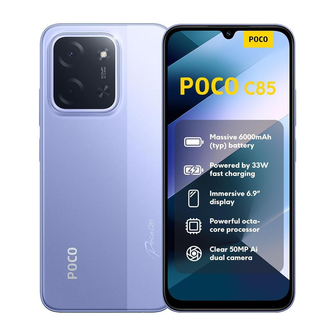 بوكو C85 بشرحيتين - 8 /256 - 4G - بنفسجي