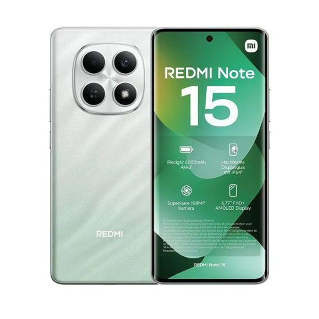 شاومي ريدمي نوت 15 موبايل - 256/8 جيجا - بشريحتين - 4G - اخضر