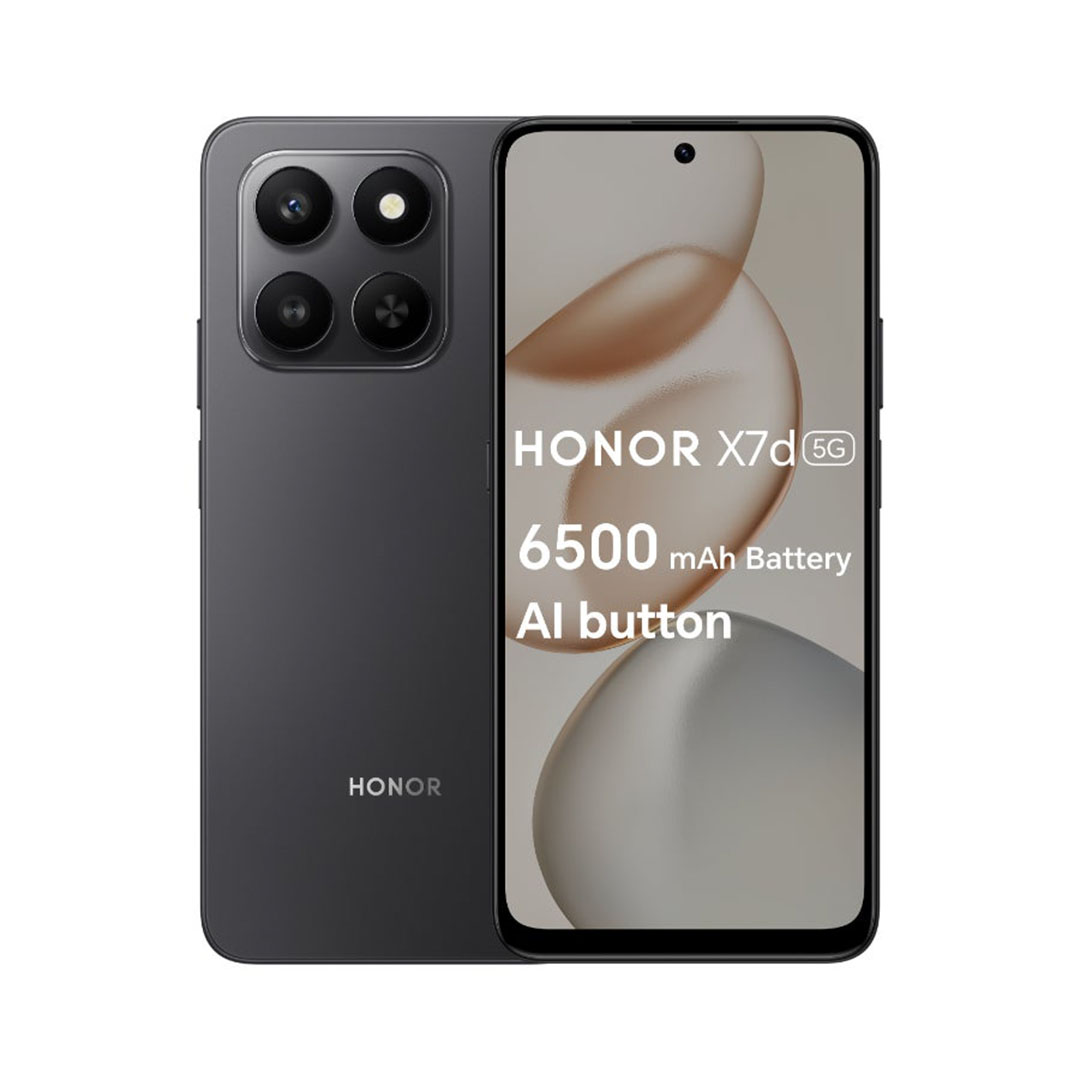 هونر X7d موبايل - رامات 8 جيجا - 256 جيجا بايت - 5G - أسود - سماعة أذن لا سلكية هدية