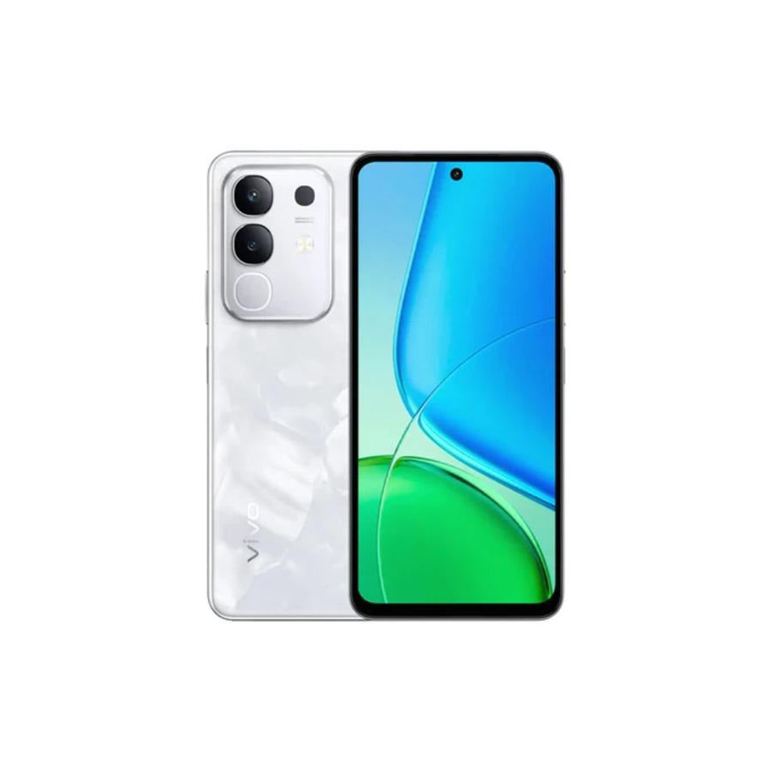 موبايل Y29 فيفو - 8/128 جيجا - شريحتين - أبيض - سماعة أذن لا سلكية هدية