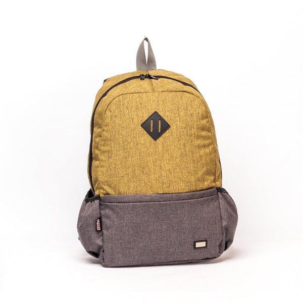 شنطة ظهر للجنسين - رمادي/أصفر FT-2205