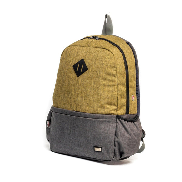 شنطة ظهر للجنسين - رمادي/أصفر FT-2205
