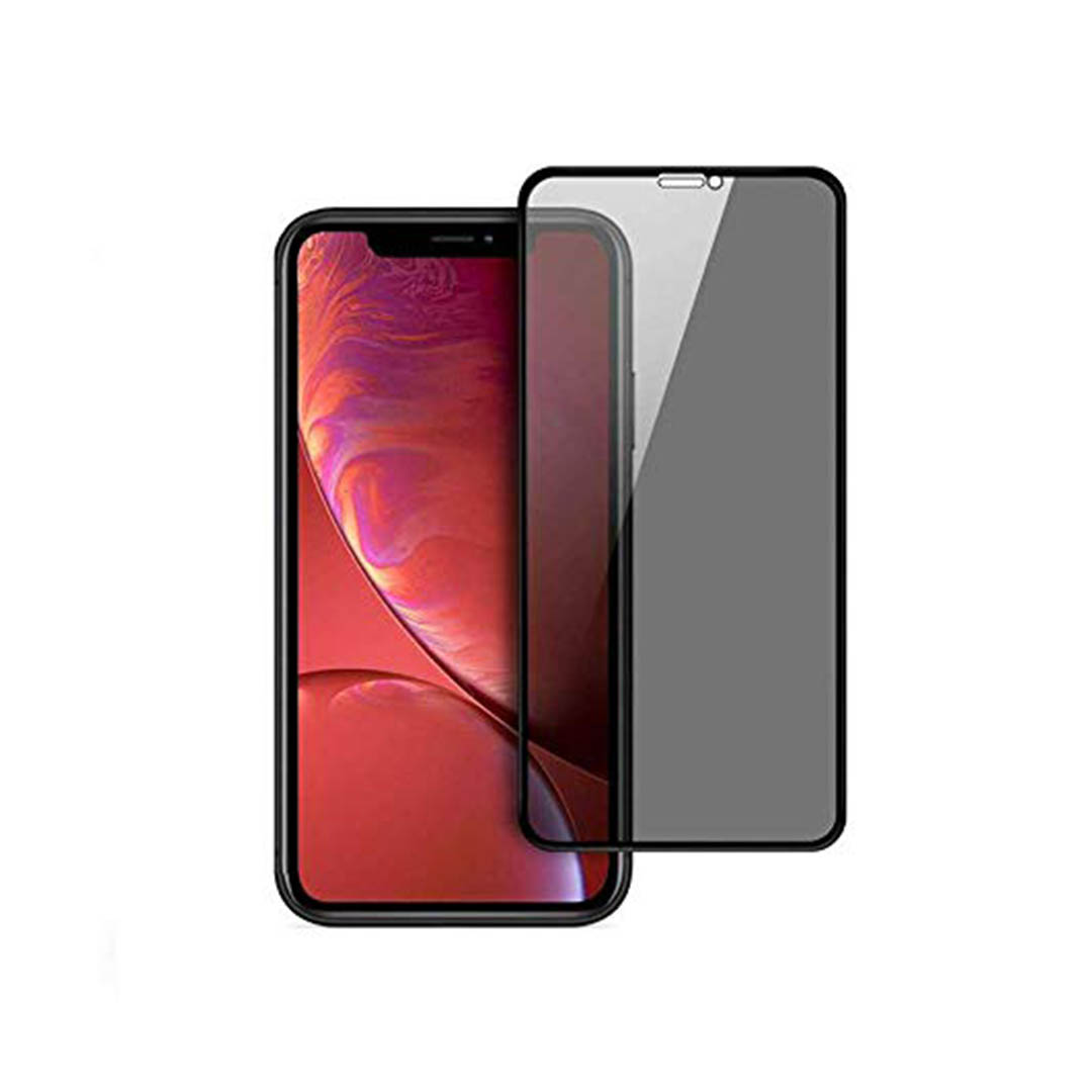 واقي شاشة زجاج لموبايل أيفون 11 برو ماكس - أسود