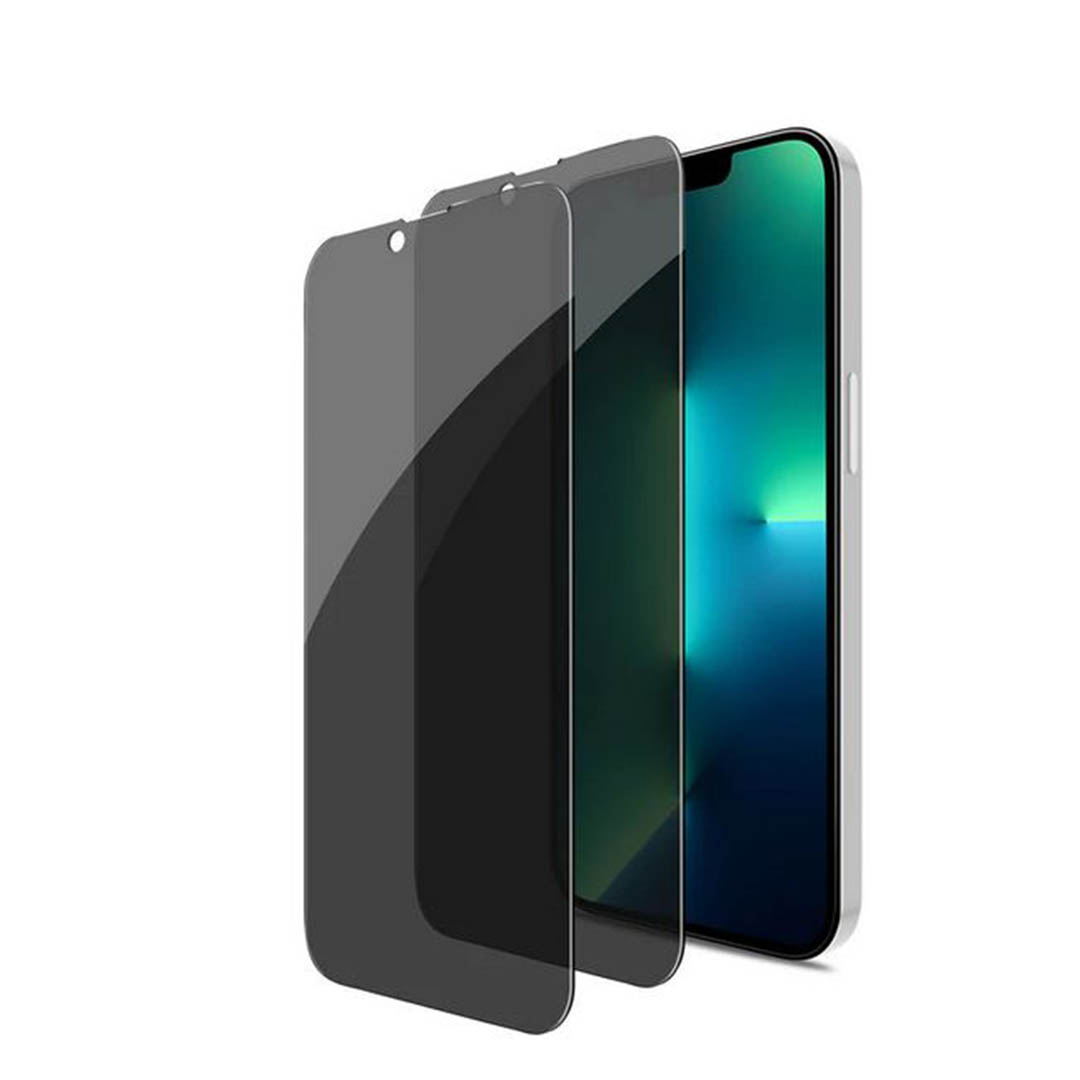 واقي شاشة زجاج لموبايل أيفون 13برو - أسود