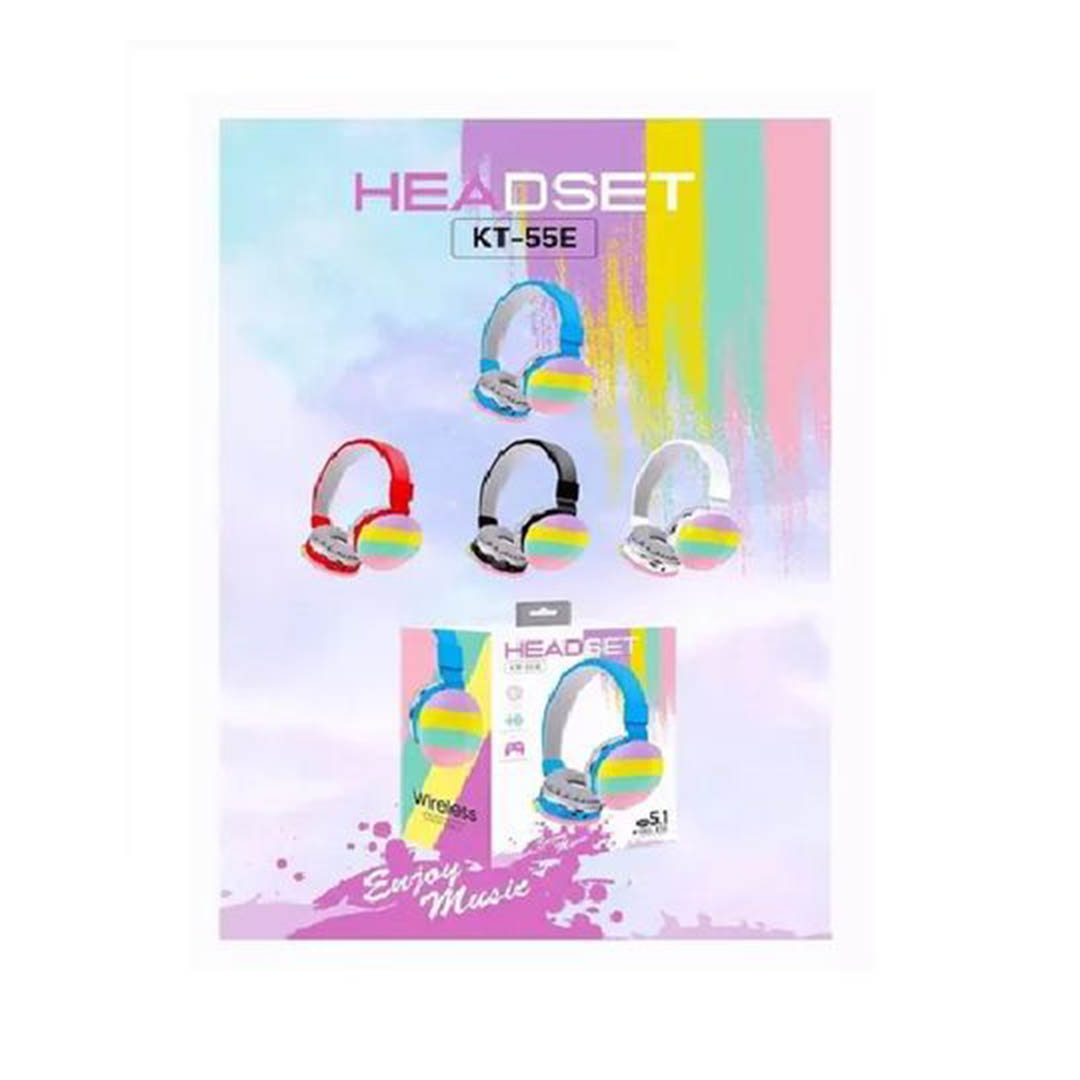 KT-55E سماعة رأس لا سلكية - متعددة الالوان