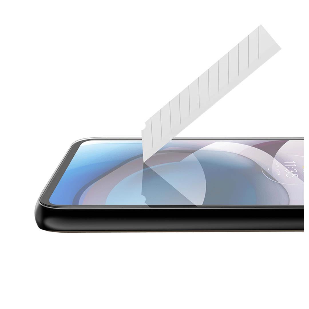 واقي شاشة زجاج لموبايل أيفون 11 - أسود