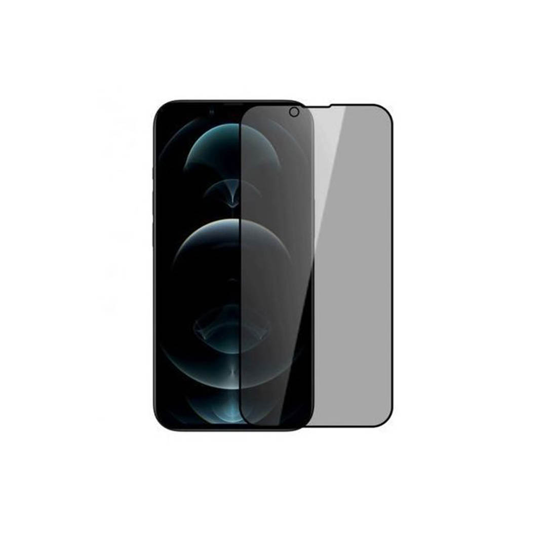 واقي شاشة زجاج لموبايل أيفون 13 - أسود