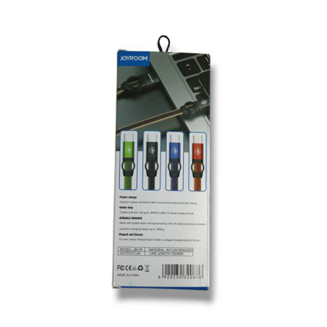 كابل شحن USB / Type C - 1 متر - متعدد الالوان