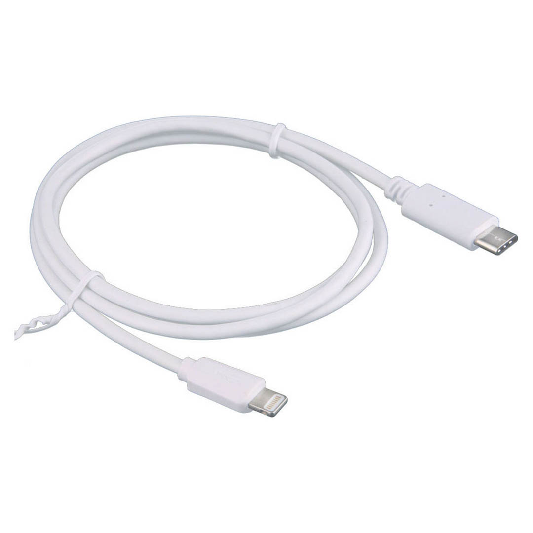 كابل Type-c / Lightning - 1 متر - أبيض