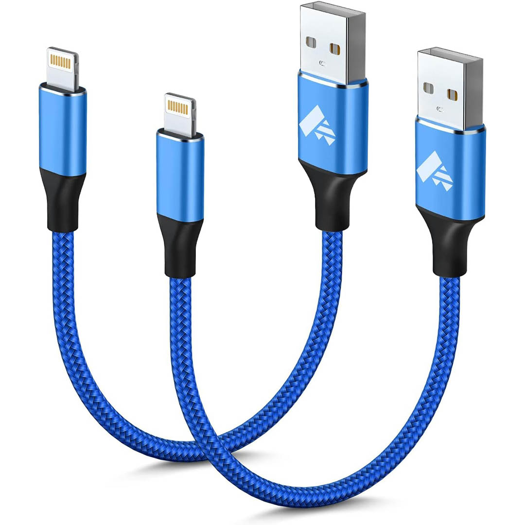 كابل شحن سريع USB/Lightning - أزرق - 3 متر
