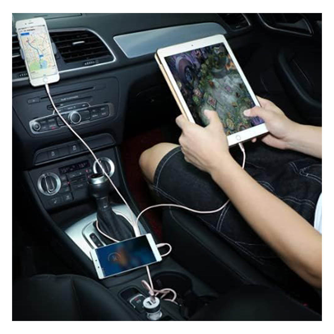 كابل شحن 3*1 - 1 متر - أسود