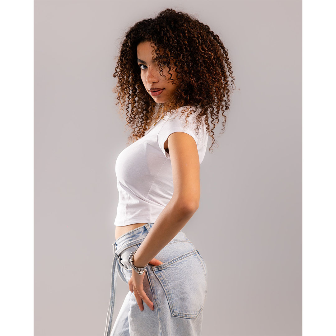 توب قصير حريمي قطن