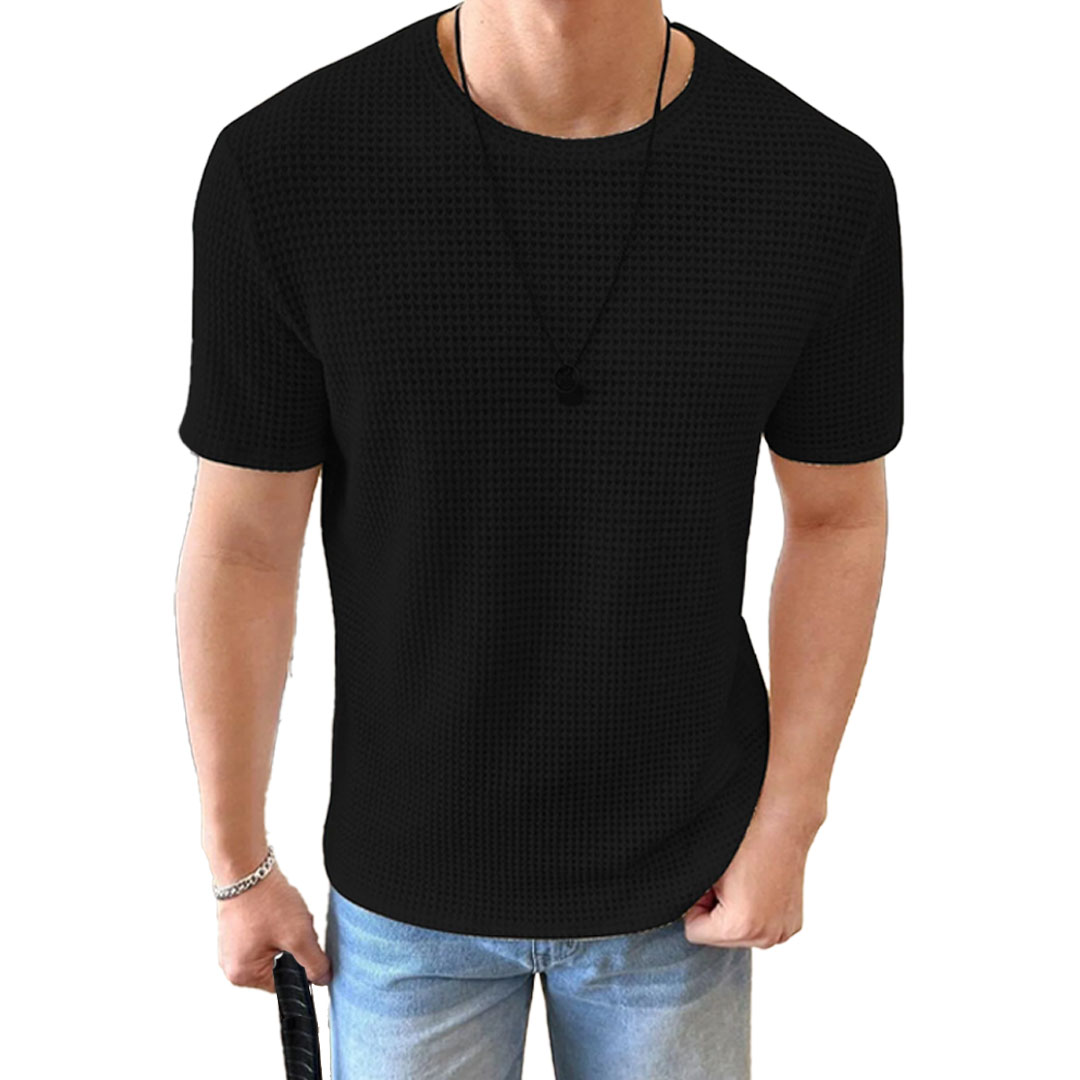 تيشيرت بسكوته أوفر سايز - 2 قطعة - أسود/أبيض