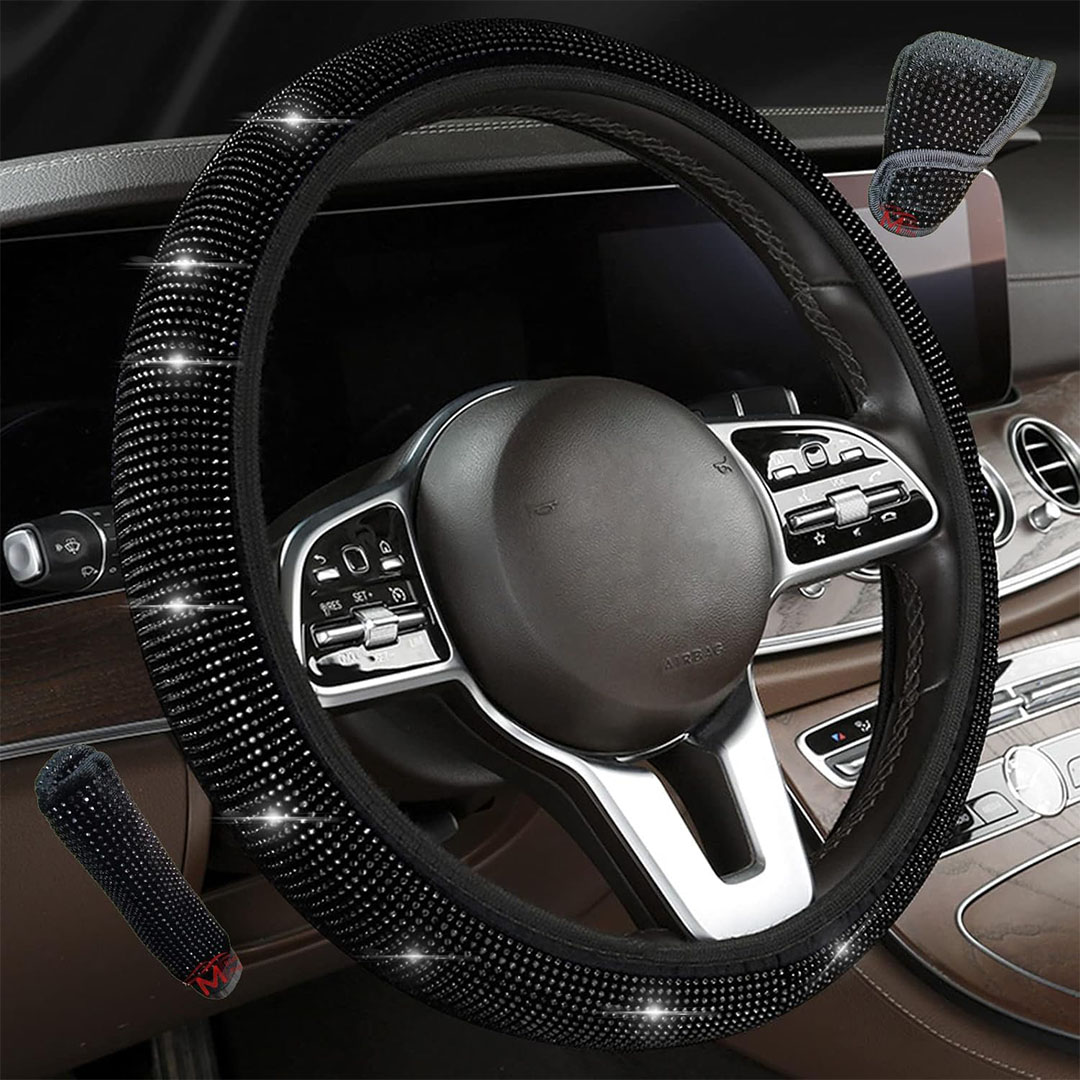 غطاء عجلة القيادة ونواقل الحركة - أسود