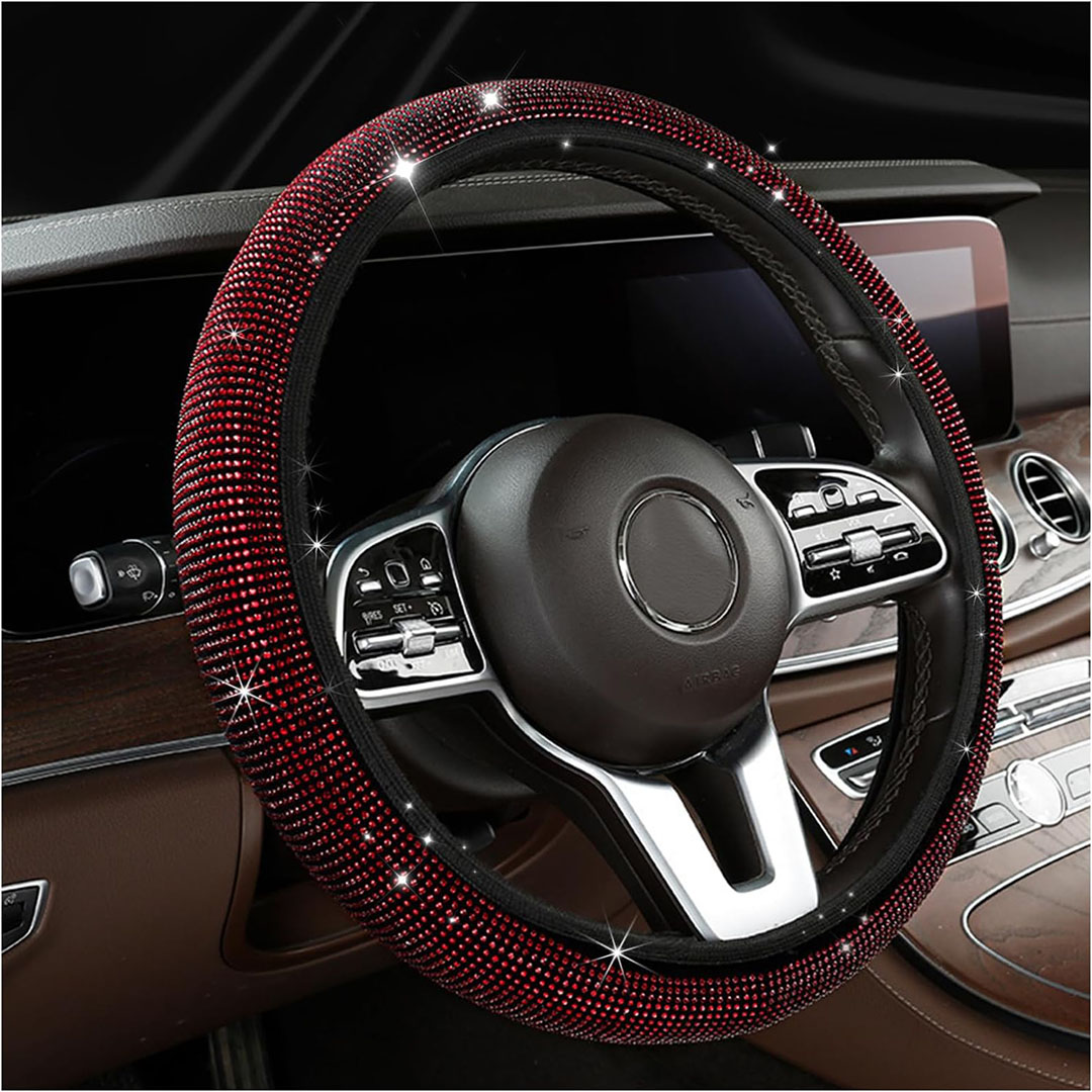 غطاء طارة دركسيون ستارس - أحمر